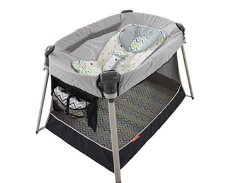 Inclined sleeper accessory included with all models of Fisher-Price Ultra-Lite Day & Night Play Yards